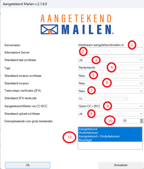 afbeelding Instellingen scherm