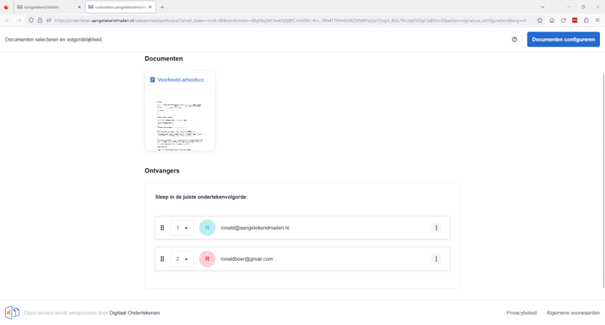 digitaal ondertekenen configureren 2