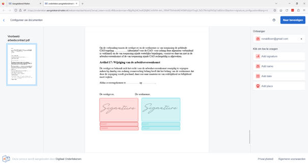 digitaal ondertekenen configureren 4